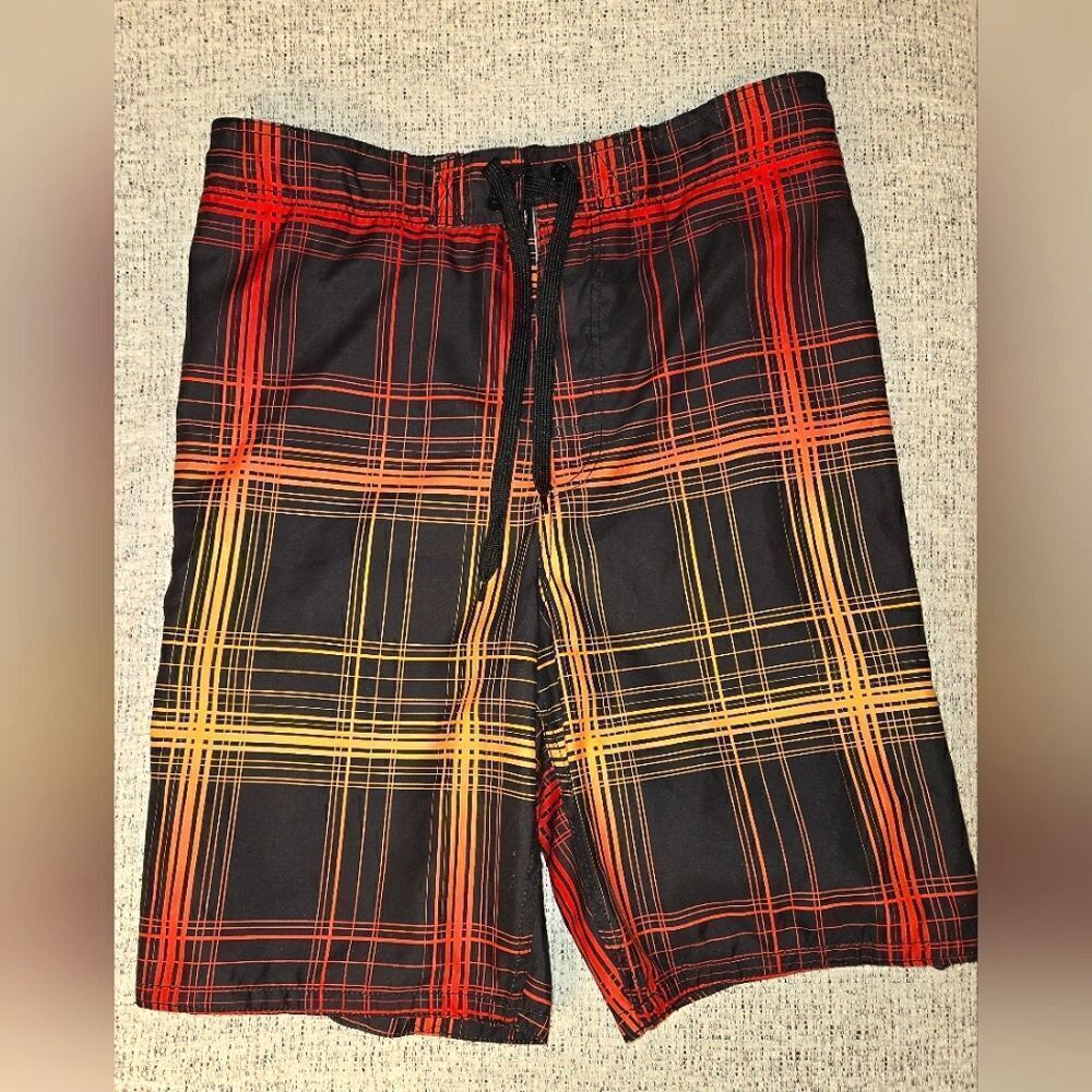 OP Red and Yellow Board Shorts Vibrant Swimwear